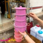 قابلمه روی دسته طلایی رنگی ۴ تیکه - Image 2