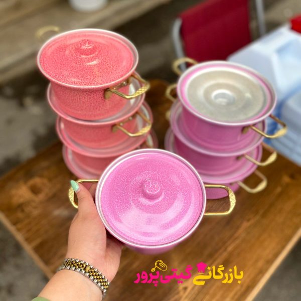 قابلمه روی دسته طلایی رنگی ۴ تیکه - Image 5