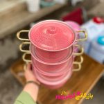 قابلمه روی دسته طلایی رنگی ۴ تیکه - Image 4