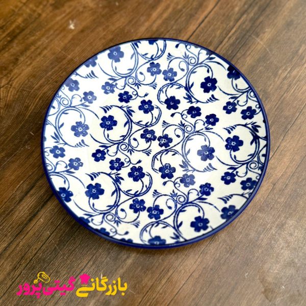 پیش دستی بزرگ گل ابی - Image 2