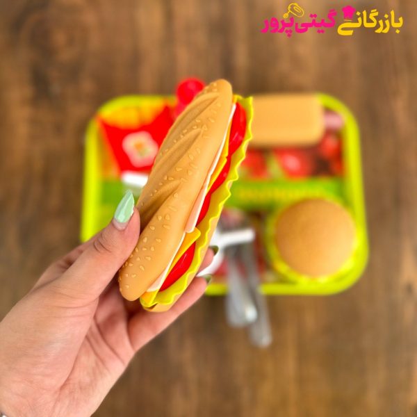 ست کامل فست فود و وسایل داخل سینی - Image 2