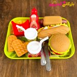 ست کامل فست فود و وسایل داخل سینی