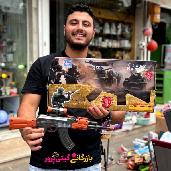 تفنگ موزیکال چراغ دار ویبره ای جعبه ای - Image 4