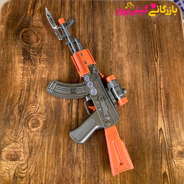 تفنگ موزیکال چراغ دار ویبره ای جعبه ای - Image 2