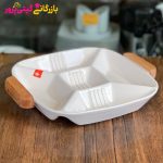 اردو خوری مربع 5 خانه دسته چوبی بزرگ وینسم - Image 4
