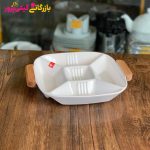 اردو خوری مربع 5 خانه دسته چوبی بزرگ وینسم - Image 3