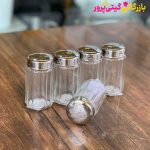 نمکپاش شیشه ای شیار دار لیمون - Image 3