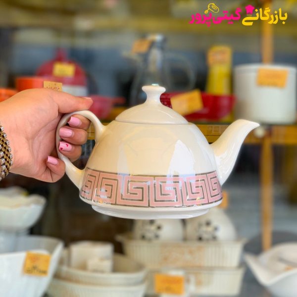 قوری کف پهن پلاتین جور - Image 1