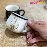 ماگ رجینال سفید و مشکی کوچک - Image 2