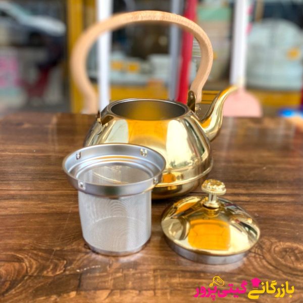 کتری گرد طلایی 105 کد 43 - Image 4