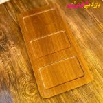 اردو خوری چوبی 3 خانه لیمون