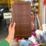 اردو خوری چوبی 3 خانه لیمون - Image 4