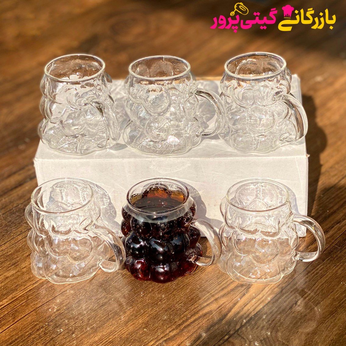 IMG_20251114_191544_509 شات پیرکس نوین انگوری 6 تایی - Image 1